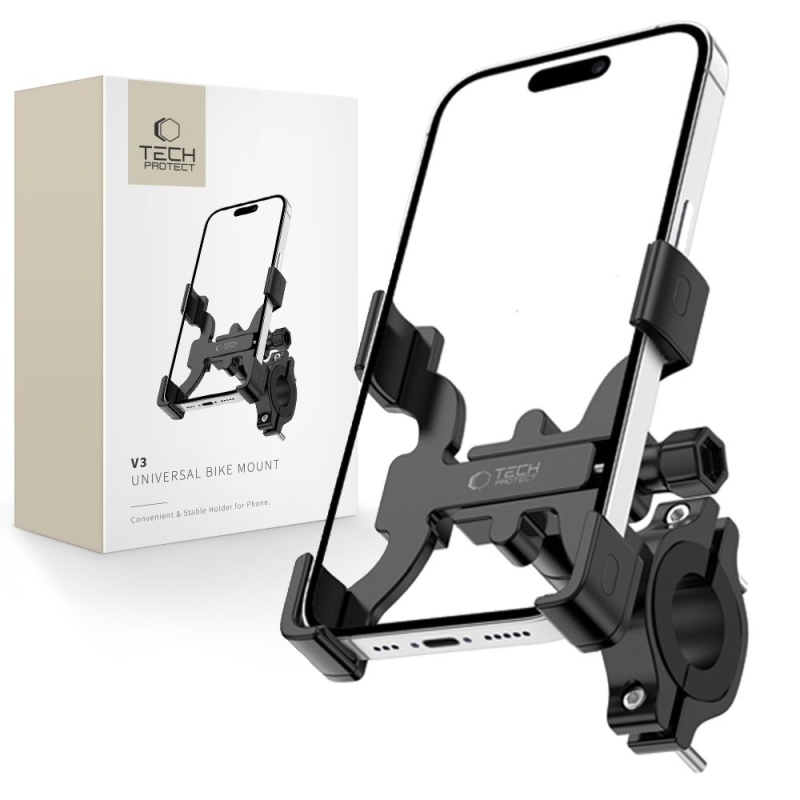 Uchwyt rowerowy TECH-PROTECT V3 UNIVERSAL Bike Mount BLACK
