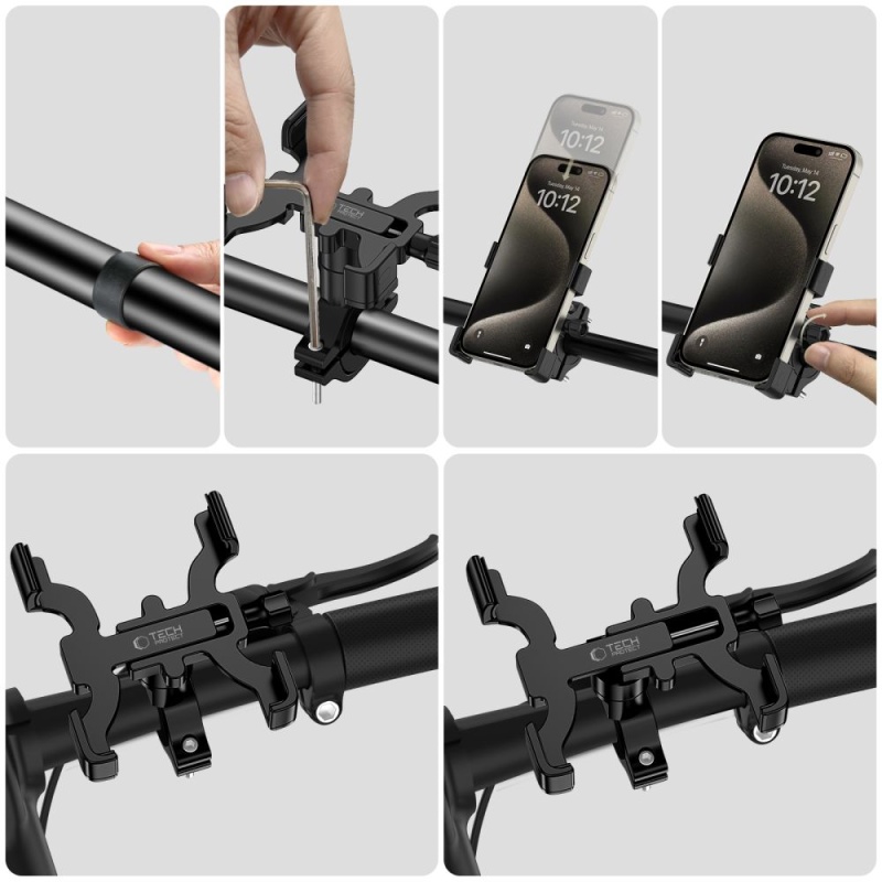 Uchwyt rowerowy TECH-PROTECT V3 UNIVERSAL Bike Mount BLACK