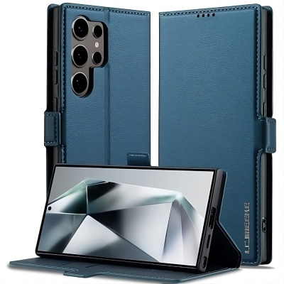 Etui portfelowe LC.IMEEKE do Samsung Galaxy S26 Ultra - Niebieski