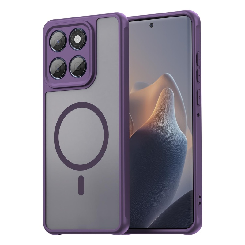 Etui Frozen MagSafe Case do Motorola Moto G86 5G - Fioletowy
