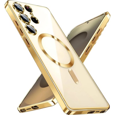 Etui Electro MagSafe do Samsung Galaxy S25 Ultra - Złoty
