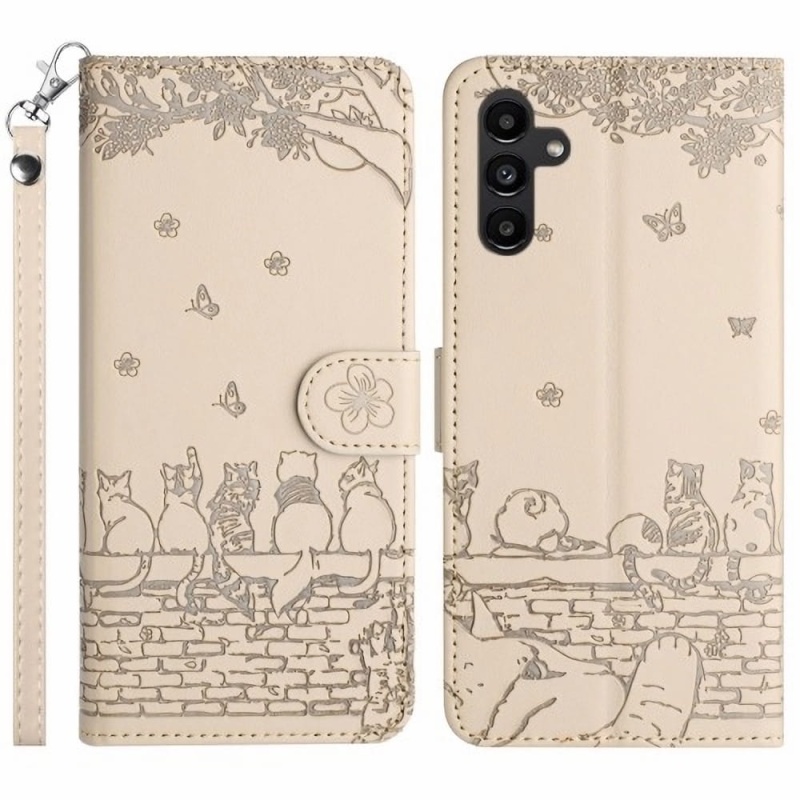 Etui / futerał Beige Cat do Samsung Galaxy A55 5G