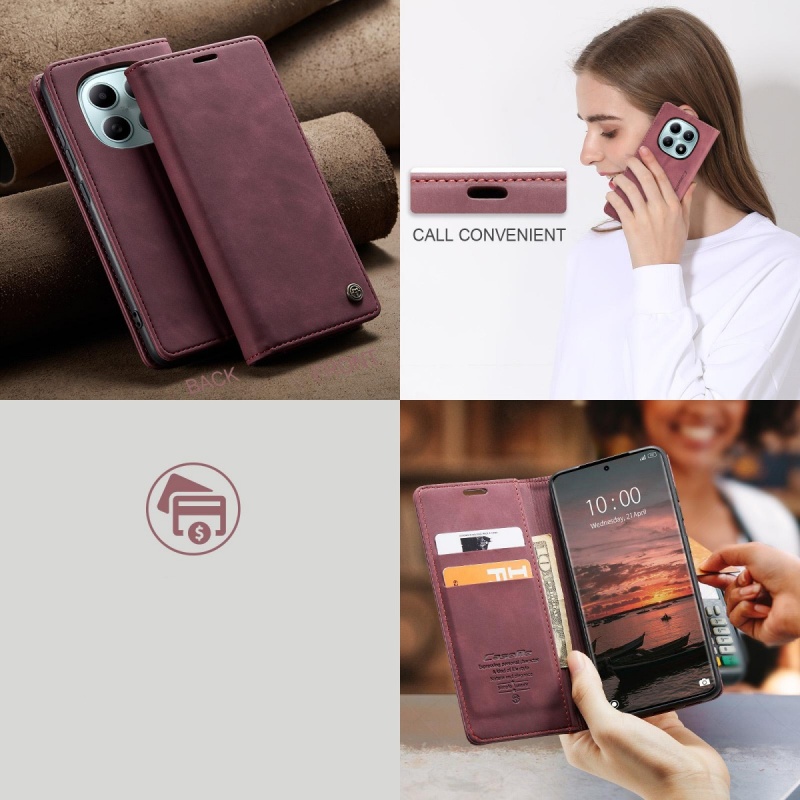 Etui CaseMe Soft do Xiaomi Redmi Note 15 - Bordowy