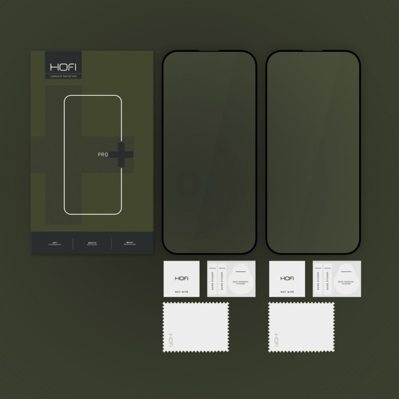 2x Szkło na ekran HOFI Glass PRO+ Black do Apple iPhone 16