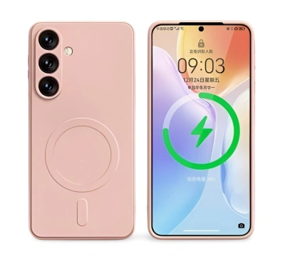 Etui Fiber Mag Safe Case do Samsung Galaxy A57 5G - Różowy