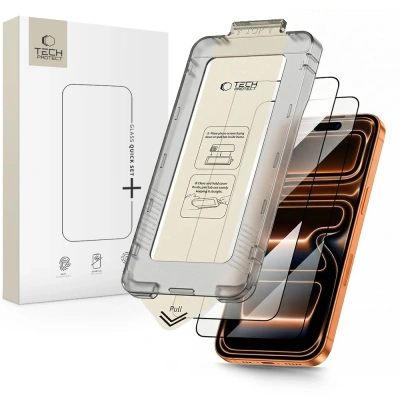 2x Szkło Tech-Protect Quick Set+ 2-pack na iPhone 17 Pro