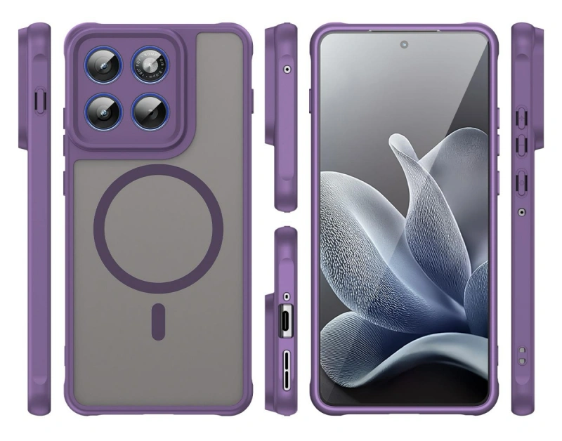 Etui Frozen MagSafe Case do Motorola Edge 70 5G - Fioletowy