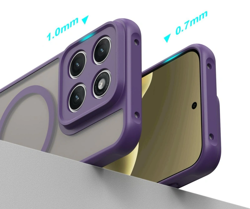 Etui Frozen MagSafe Case do Motorola Edge 70 5G - Fioletowy
