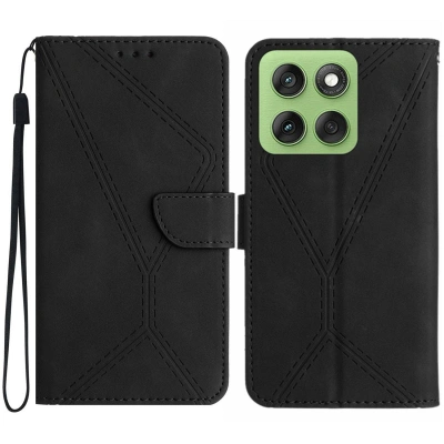 Etui - Futerał Silky Wallet do Motorola Edge 60 Pro - Czarny