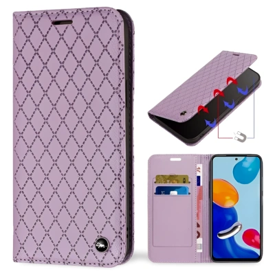 Etui Wallet Caro do Motorola Edge 70 Fusion 5G - Fioletowy