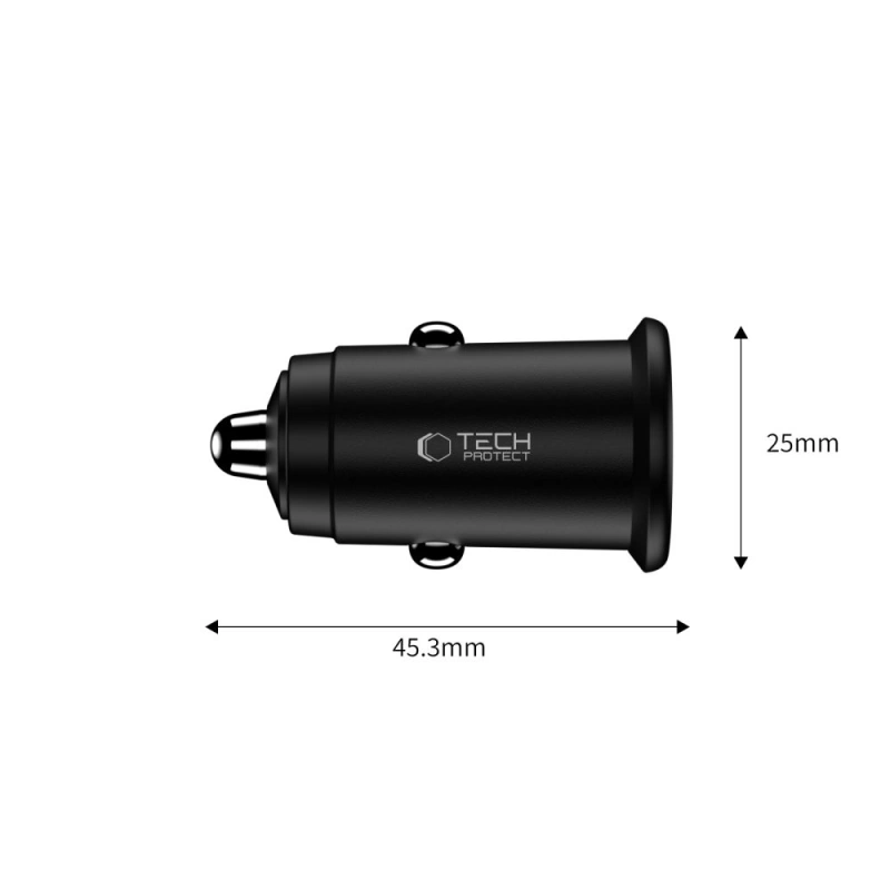 Ładowarka samochodowa T-P CC02 2x USB 35W / QC3.0