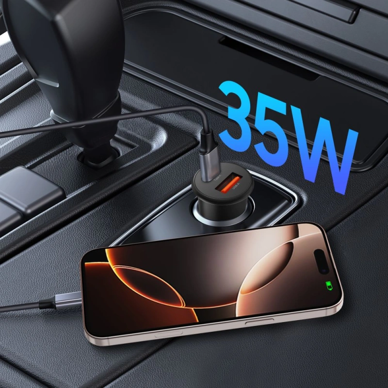 Ładowarka samochodowa T-P CC02 2x USB 35W / QC3.0