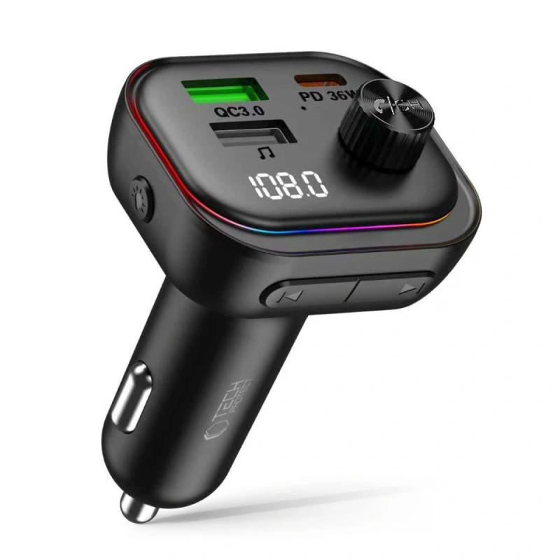 Ładowarka + Transmiter Bluetooth T-P CC07 3x USB PD 54W