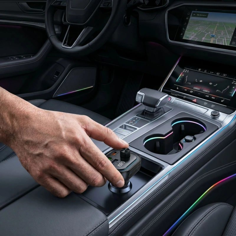 Ładowarka + Transmiter Bluetooth T-P CC07 3x USB PD 54W