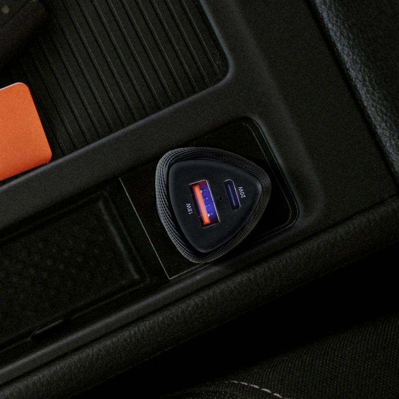 Ładowarka samochodowa Forcell Carbon 2x USB 38W / QC3.0