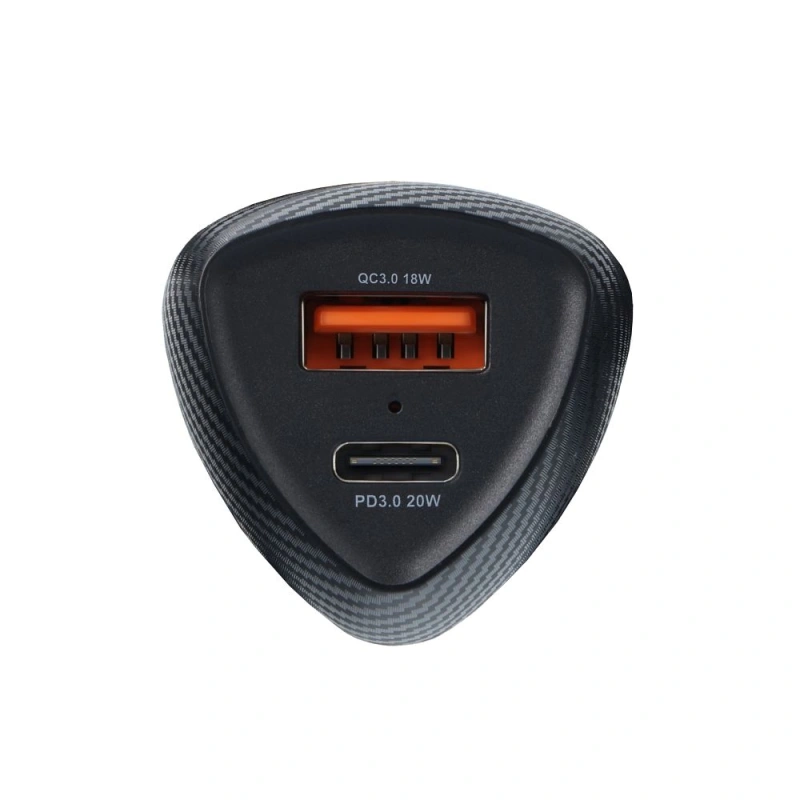 Ładowarka samochodowa Forcell Carbon 2x USB 38W / QC3.0
