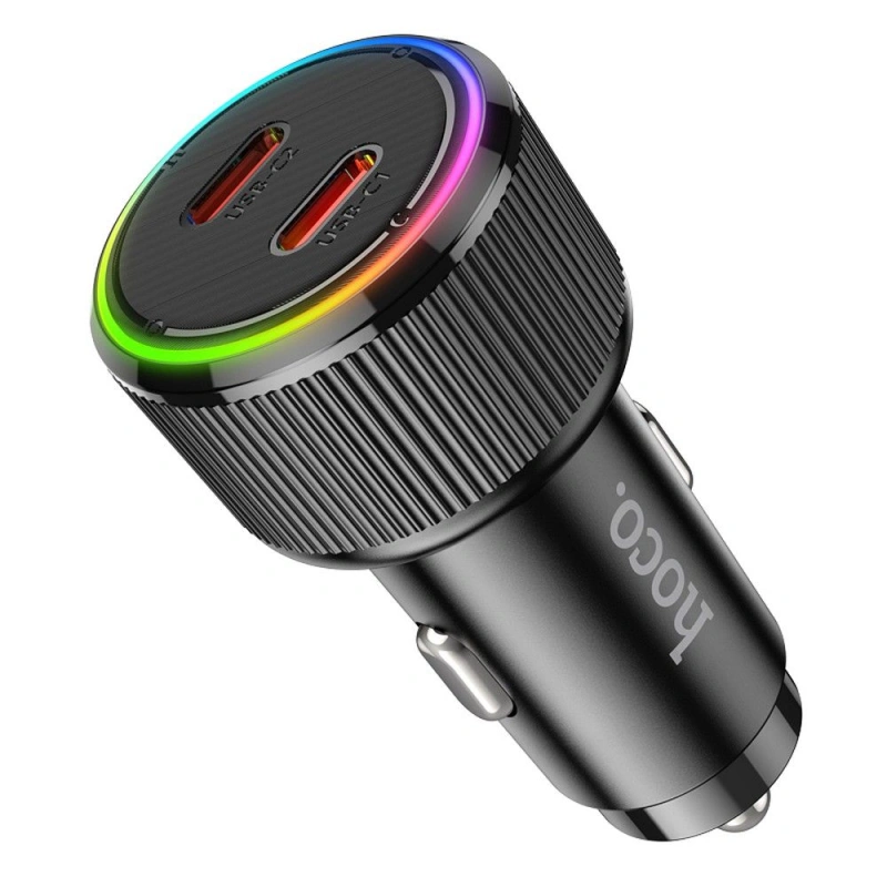 Ładowarka samochodowa Hoco NZ14B 2x USB C QC PD 50W