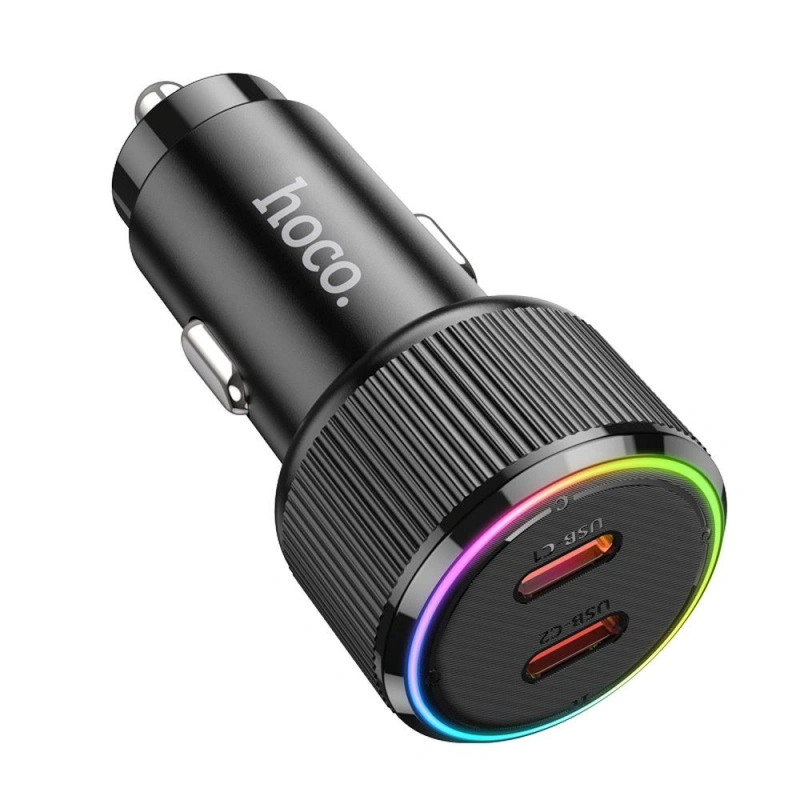 Ładowarka samochodowa Hoco NZ14B 2x USB C QC PD 50W