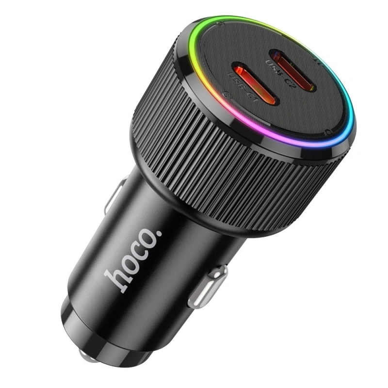 Ładowarka samochodowa Hoco NZ14B 2x USB C QC PD 50W