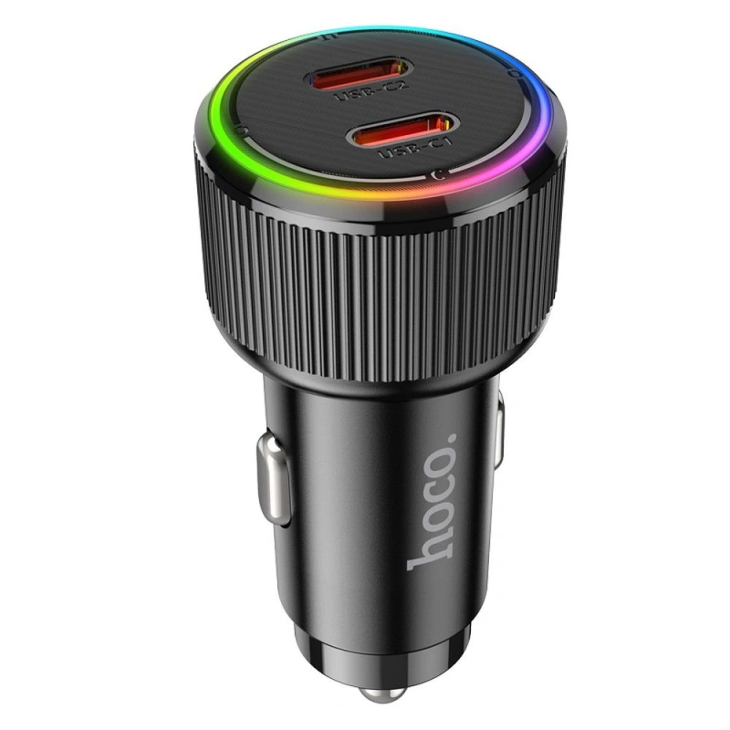 Ładowarka samochodowa Hoco NZ14B 2x USB C QC PD 50W