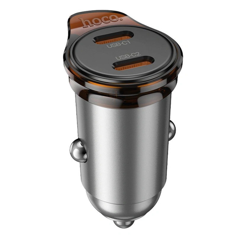 Ładowarka samochodowa Hoco NZ16B 2x USB C QC PD 45W