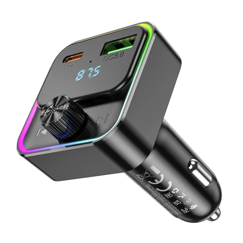 Ładowarka + Transmiter Bluetooth HOCO E81 2x USB PD 30W
