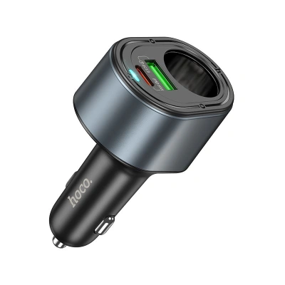 Ładowarka samochodowa Hoco Z56 2x USB + gniazdo zapalniczki PD QC3.0 3A 35W