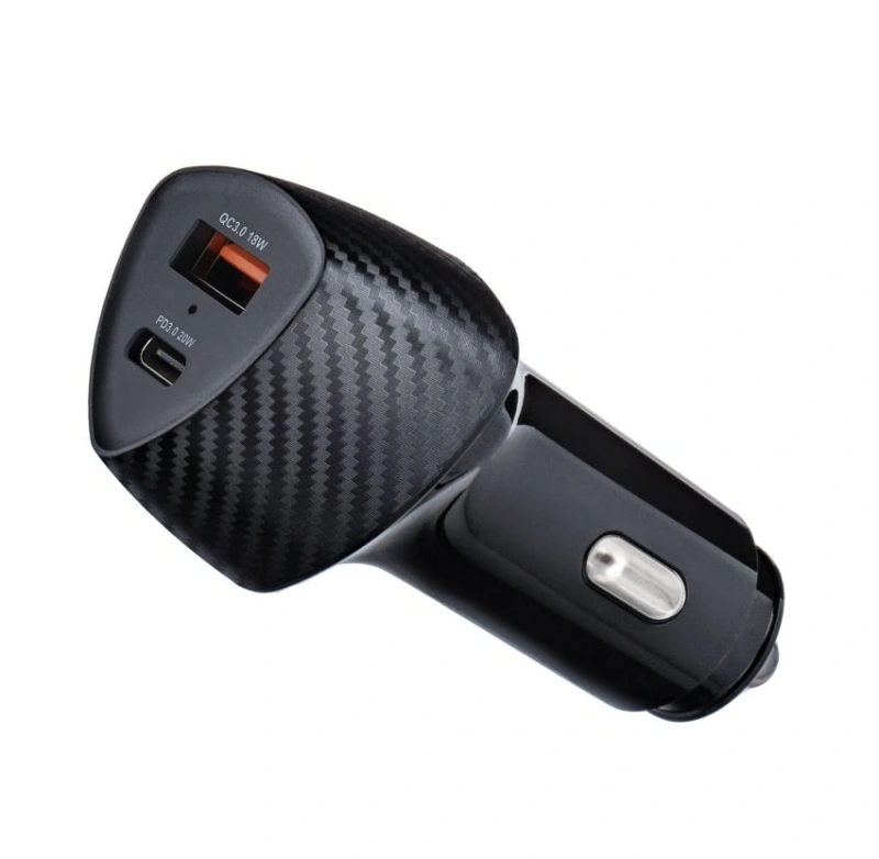 Ładowarka samochodowa Forcell Carbon 2x USB 38W / QC3.0