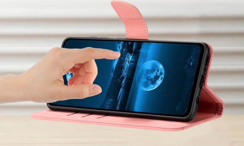 Etui - Futerał Silky Wallet do Realme 16 Pro+ 5G - Różowy