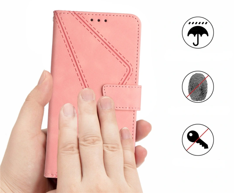 Etui - Futerał Silky Wallet do Realme 16 Pro+ 5G - Różowy