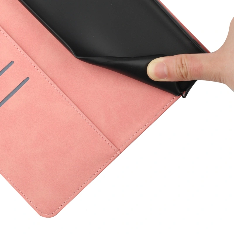 Etui - Futerał Silky Wallet do Motorola Edge 60 Pro - Różowy