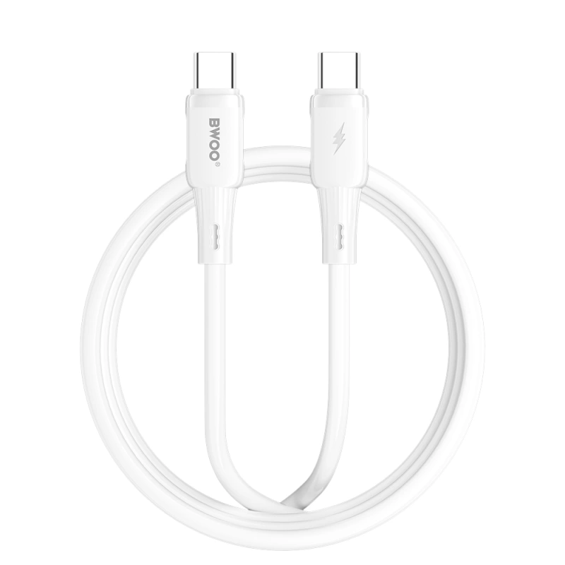 Kabel BWOO X329CC - silikonowy - PD 65W - USB - C 100cm
