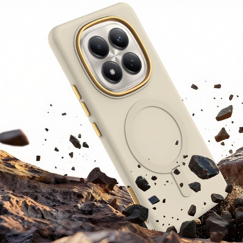 Etui Ring Magnetic do Xiaomi Redmi Note 15 Pro 5G - Beżowy
