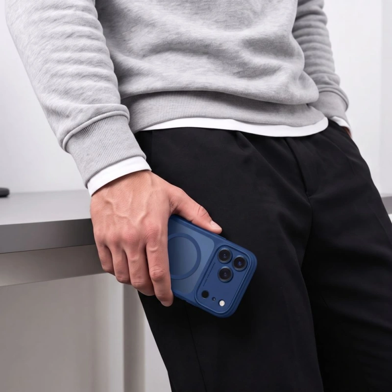 Etui T-P MagPeak MagSafe do Apple iPhone 17 Pro Max - Deep Blue