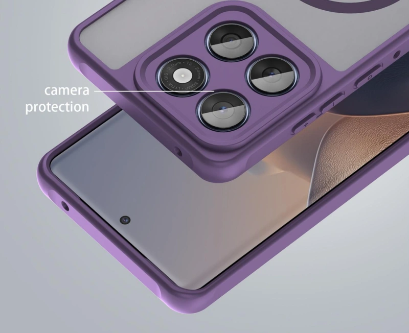 Etui Frozen MagSafe Case do Motorola Moto G87 5G - Fioletowy