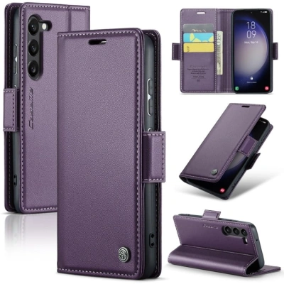 Etui CaseMe Leather do Samsung Galaxy S26 FE - Fioletowy
