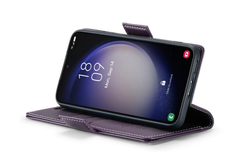 Etui CaseMe Leather do Samsung Galaxy S26 FE - Fioletowy