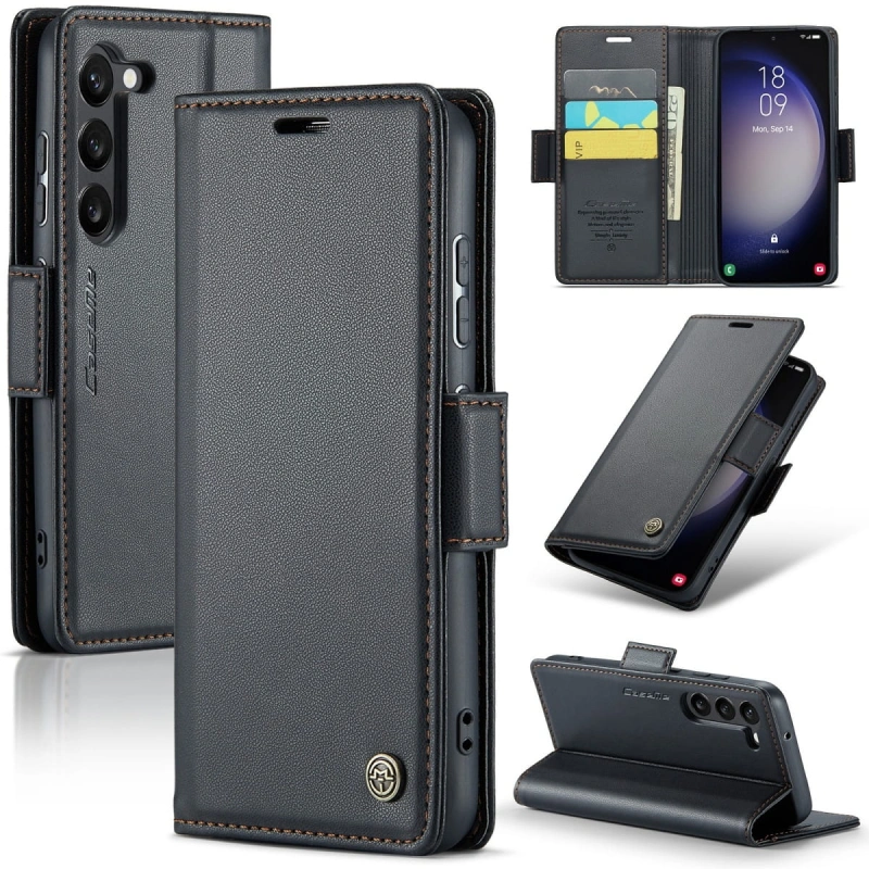 Etui CaseMe Leather do Samsung Galaxy S26 FE - Fioletowy