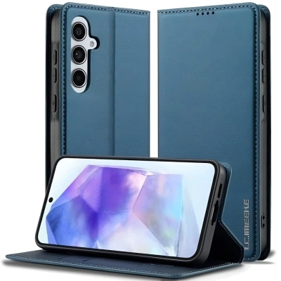 Etui portfelowe LC.IMEEKE do Samsung Galaxy S26 FE - Niebieski
