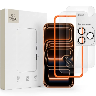 Szkło Tech-Protect Easy Set+ 3-pack do Apple iPhone 18 Pro
