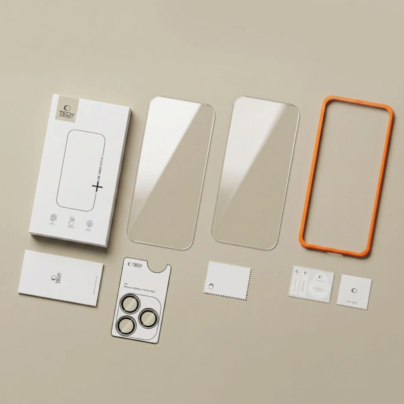 Szkło Tech-Protect Easy Set+ 3-pack do Apple iPhone 18 Pro