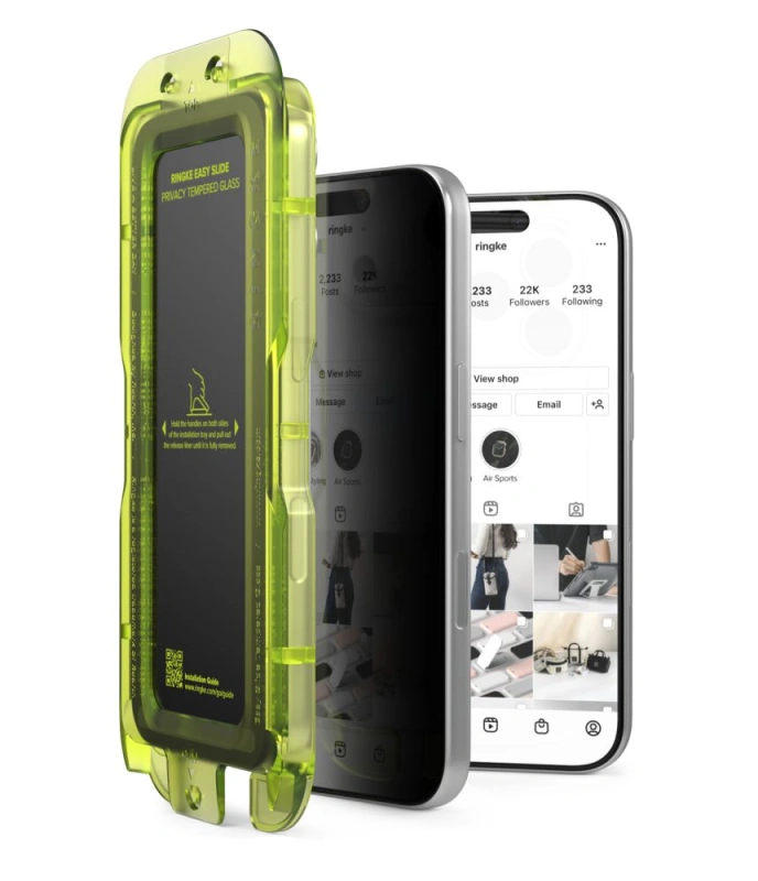 2x Szkło prywatyzujące Ringke Easy Slide 2-pack do iPhone 18 Pro