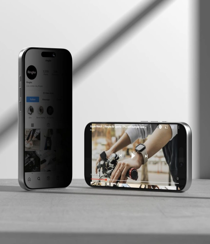 2x Szkło prywatyzujące Ringke Easy Slide 2-pack do iPhone 18 Pro