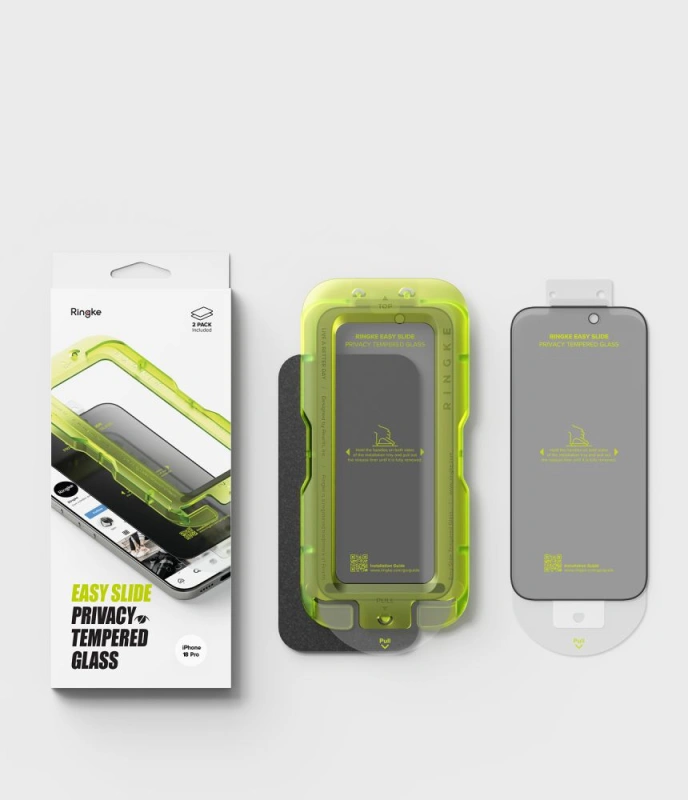 2x Szkło prywatyzujące Ringke Easy Slide 2-pack do iPhone 18 Pro