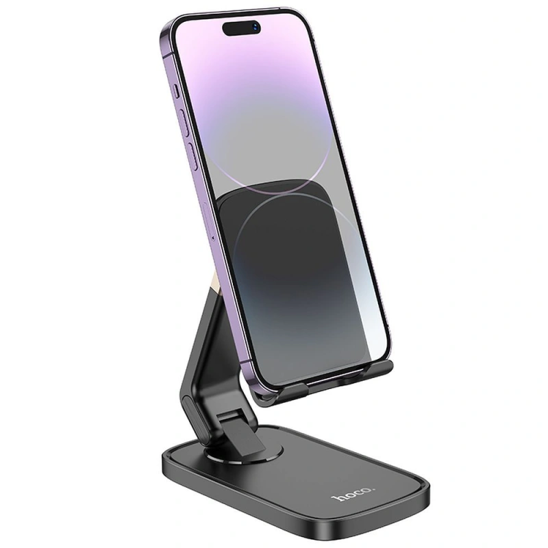 Uchwyt na telefon biurkowy Hoco HD8 - Czarny