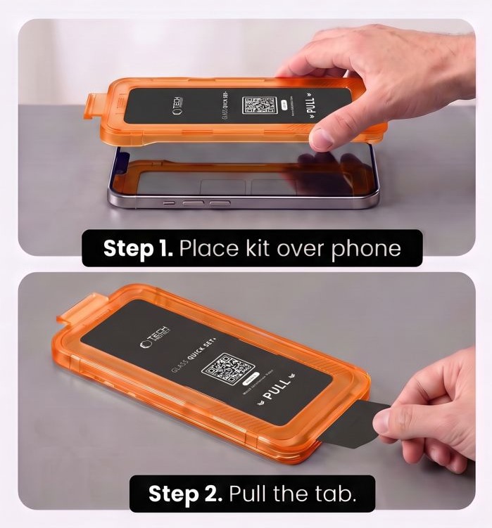 2x Szkło prywatyzujące Tech-Protect Quick SET SPY+ do Apple iPhone 18 Pro Max