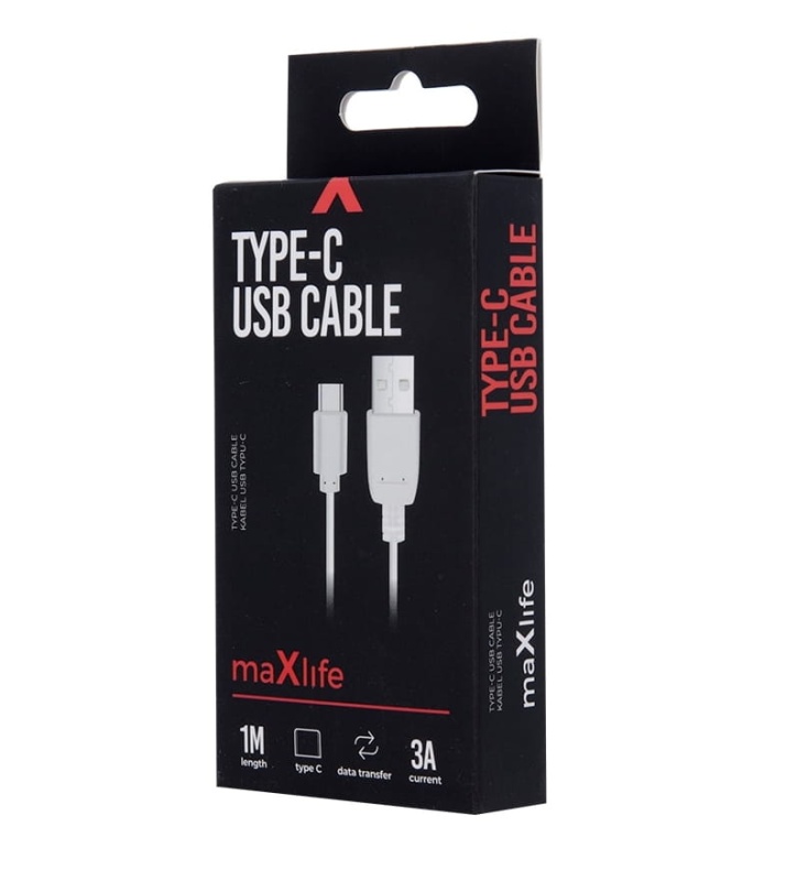 Kabel MaxLife USB Typ C Fast Charging - 1m - 3A