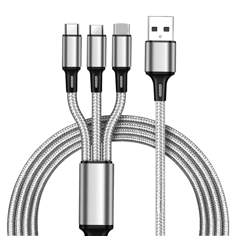 Kabel USB MaxLife  3w1 - 100 cm, 2.1A Fast Charging