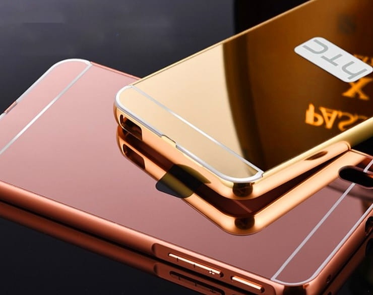 Etui Mirror Case HTC Desire 626 Srebrny