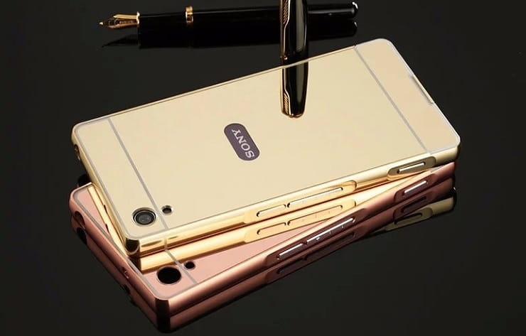 Etui Mirror Case Sony Xperia M4 Aqua - Czarny
